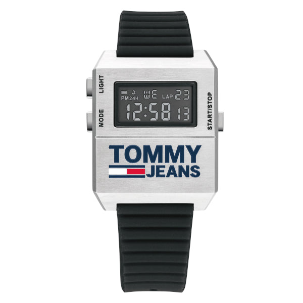 Buy Tommy Hilfiger Mens Digital Silicone Strap Black Dial 32mm Watch - 1791672 in Pakistan
