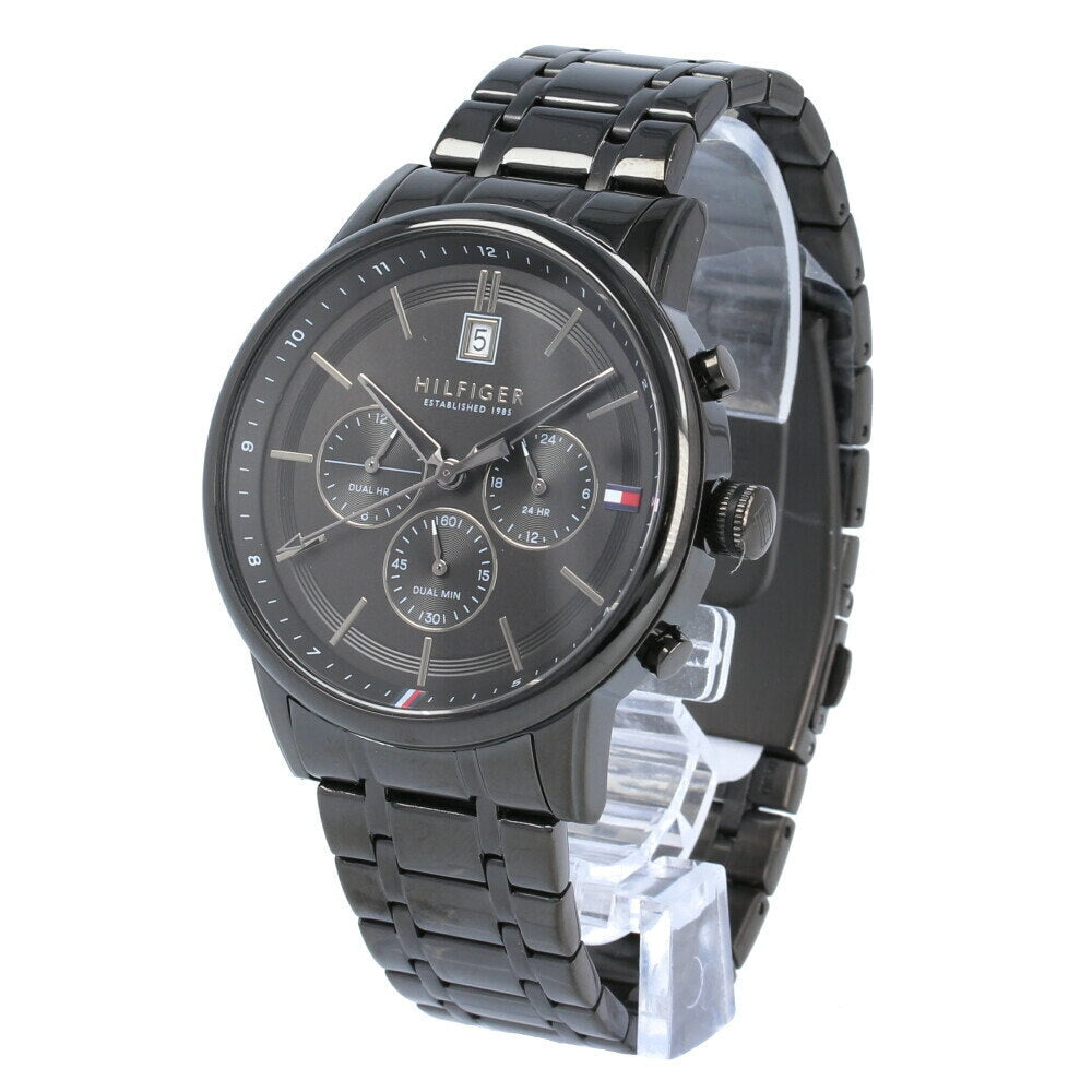 Buy Tommy Hilfiger Mens Quartz Stainless Steel Black Dial 44mm Watch - 1791695 in Pakistan