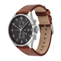 Buy Tommy Hilfiger Mens Quartz Leather Strap Grey Dial 44mm Watch - 1791710 in Pakistan
