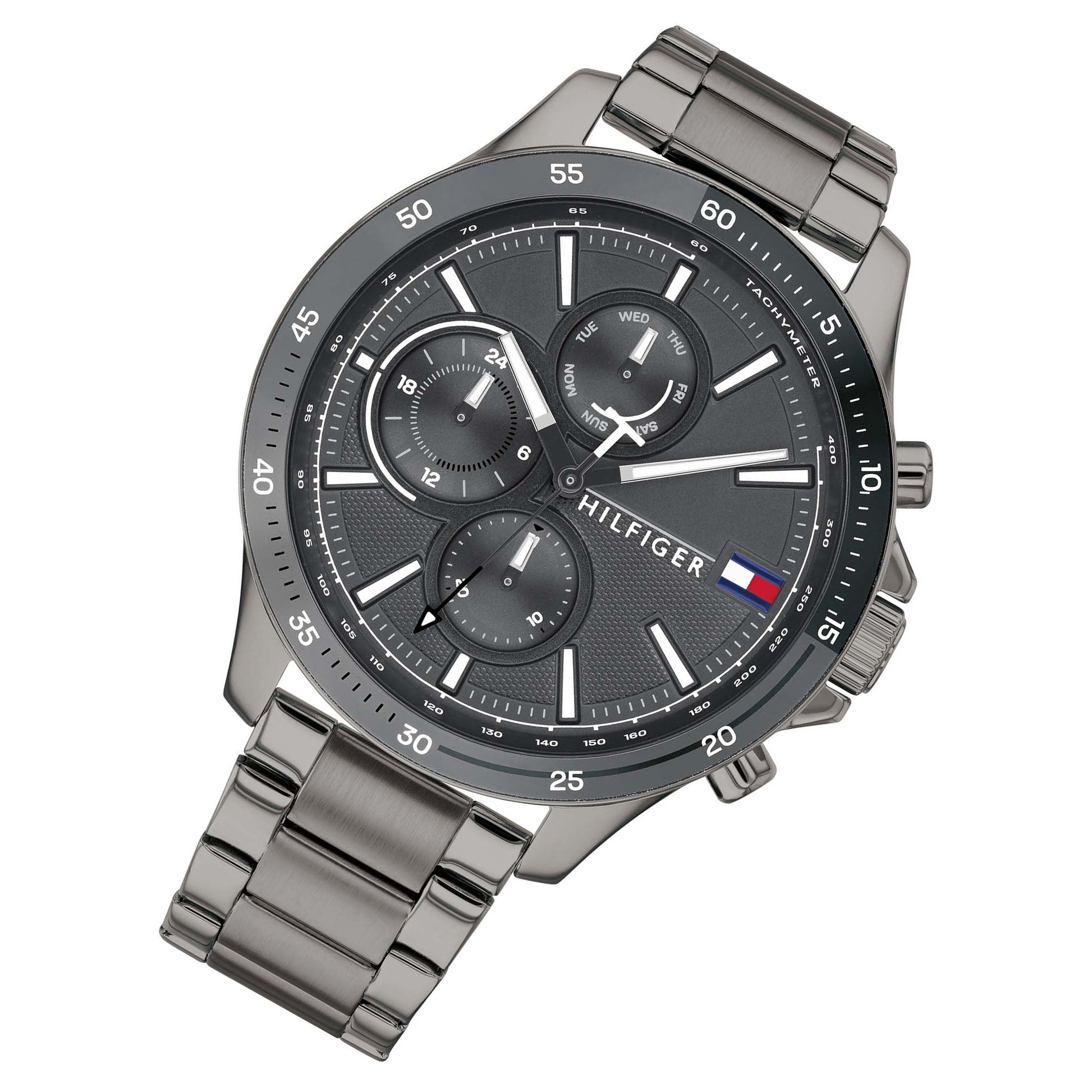 Buy Tommy Hilfiger Mens Quartz Stainless Steel Gray Dial 46mm Watch - 1791719 in Pakistan