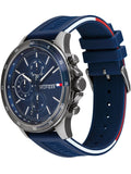 Buy Tommy Hilfiger Mens Quartz Silicone Strap Blue Dial 46mm Watch - 1791721 in Pakistan