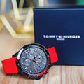 Buy Tommy Hilfiger Mens Quartz Silicone Strap Black Dial 46mm Watch - 1791722 in Pakistan