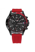 Buy Tommy Hilfiger Mens Quartz Silicone Strap Black Dial 46mm Watch - 1791722 in Pakistan