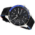 Buy Tommy Hilfiger Mens Quartz Silicone Strap Black Dial 46mm Watch - 1791724 in Pakistan