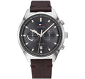 Buy Tommy Hilfiger Ashton Grey Dial Brown Leather Strap Watch for Men - 1791729 in Pakistan