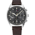 Buy Tommy Hilfiger Ashton Grey Dial Brown Leather Strap Watch for Men - 1791729 in Pakistan