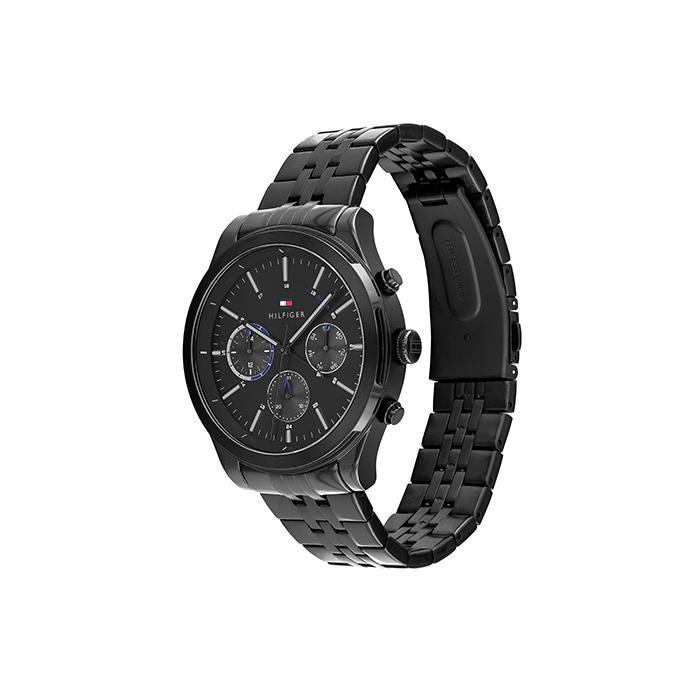 Buy Tommy Hilfiger Mens Quartz Black Stainless Steel Black Dial 44mm Watch - 1791738 in Pakistan