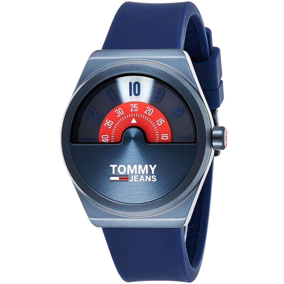 Buy Tommy Hilfiger Monogram Pop Grey Dial Blue Rubber Strap Watch for Men - 1791775 in Pakistan