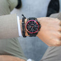 Buy Tommy Hilfiger Mens Quartz Silicone Strap Black Dial 45mm Watch - 1791793 in Pakistan