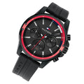 Buy Tommy Hilfiger Mens Quartz Silicone Strap Black Dial 45mm Watch - 1791793 in Pakistan