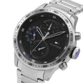 Buy Tommy Hilfiger Mens Quartz Stainless Steel Black Dial 46mm Watch - 1791805 in Pakistan