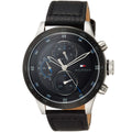 Buy Tommy Hilfiger Mens Quartz Leather Strap Black Dial 46mm Watch - 1791810 in Pakistan