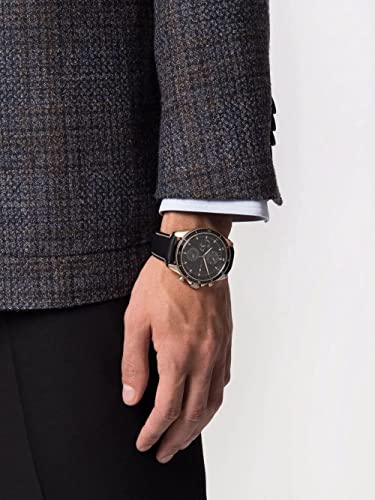 Buy Tommy Hilfiger Mens Quartz Leather Strap Black Dial 44mm Watch - 1791836 in Pakistan