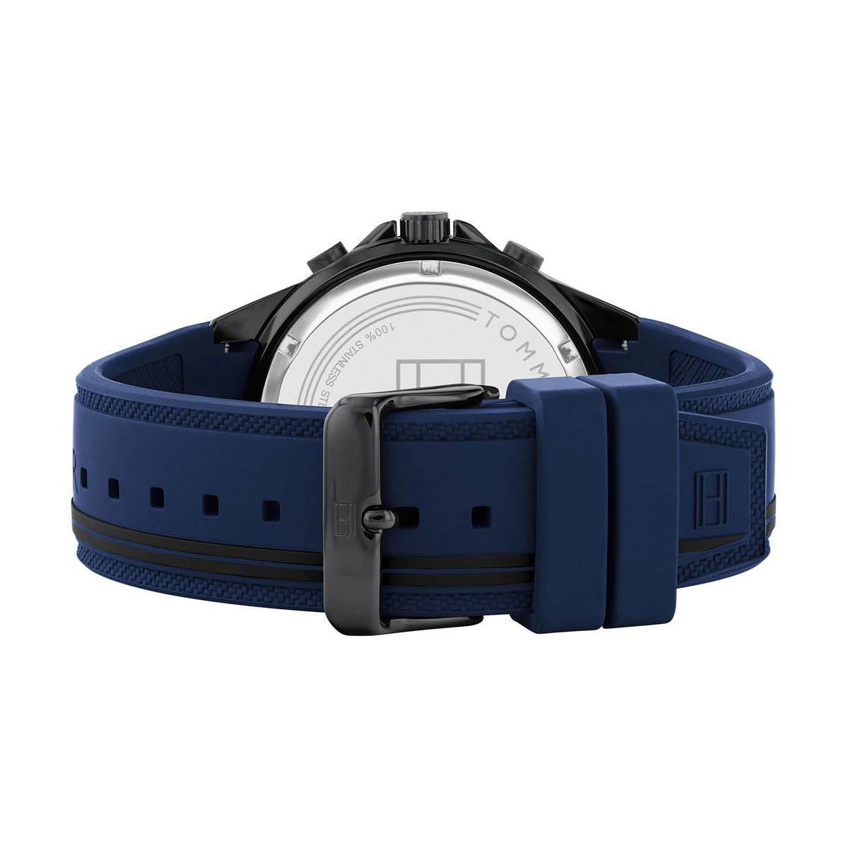 Buy Tommy Hilfiger Mens Quartz Blue Silicone Strap Blue Dial 44mm Watch - 1791860 in Pakistan