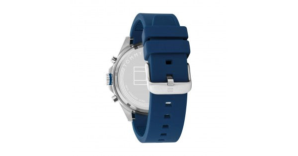 Buy Tommy Hilfiger Max Blue Dial Blue Rubber Strap Watch for Men - 1791970 in Pakistan