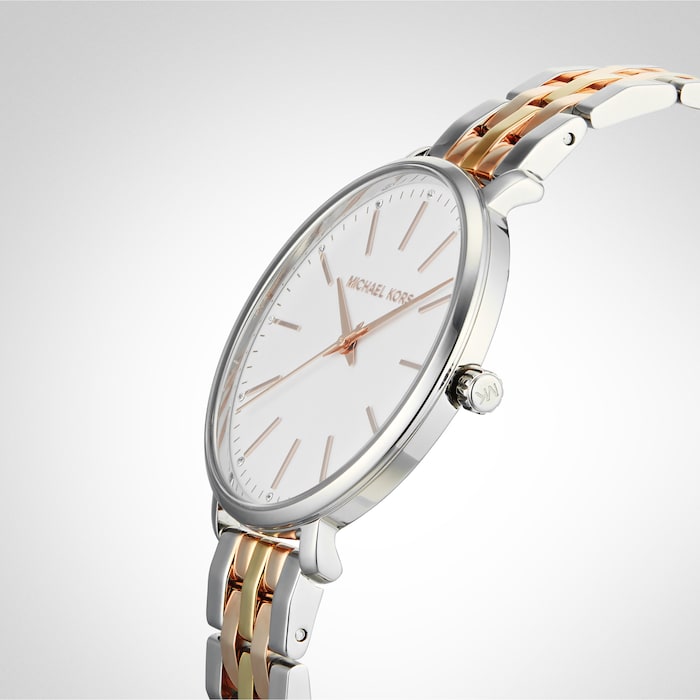 Buy Michael Kors Pyper Silver Dial Two -tone Stainless Steel Strap Ladies Watch - Mk3901 in Pakistan