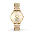 Buy Michael Kors Portia Pave Gold Dial Gold Stainless Steel Strap Ladies Watch - Mk3852 in Pakistan