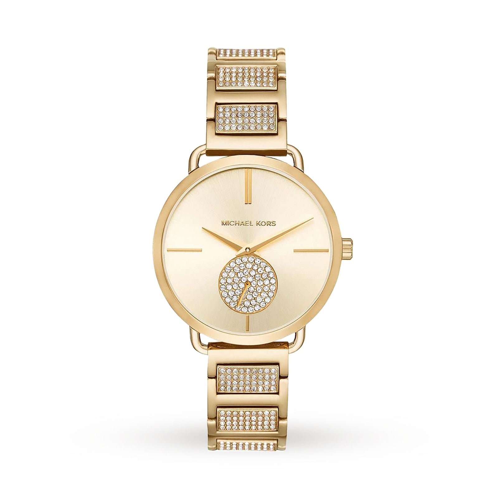 Buy Michael Kors Portia Pave Gold Dial Gold Stainless Steel Strap Ladies Watch - Mk3852 in Pakistan