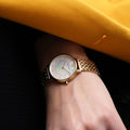 Buy Emporio Armani Classic Mother of Pearl Dial Gold Steel Strap Watch for Women - AR1907 in Pakistan