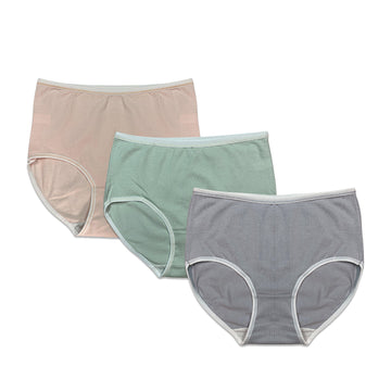 Buy Sajiero Pack of 3 Briefs Panties - Classic Cotton in Pakistan