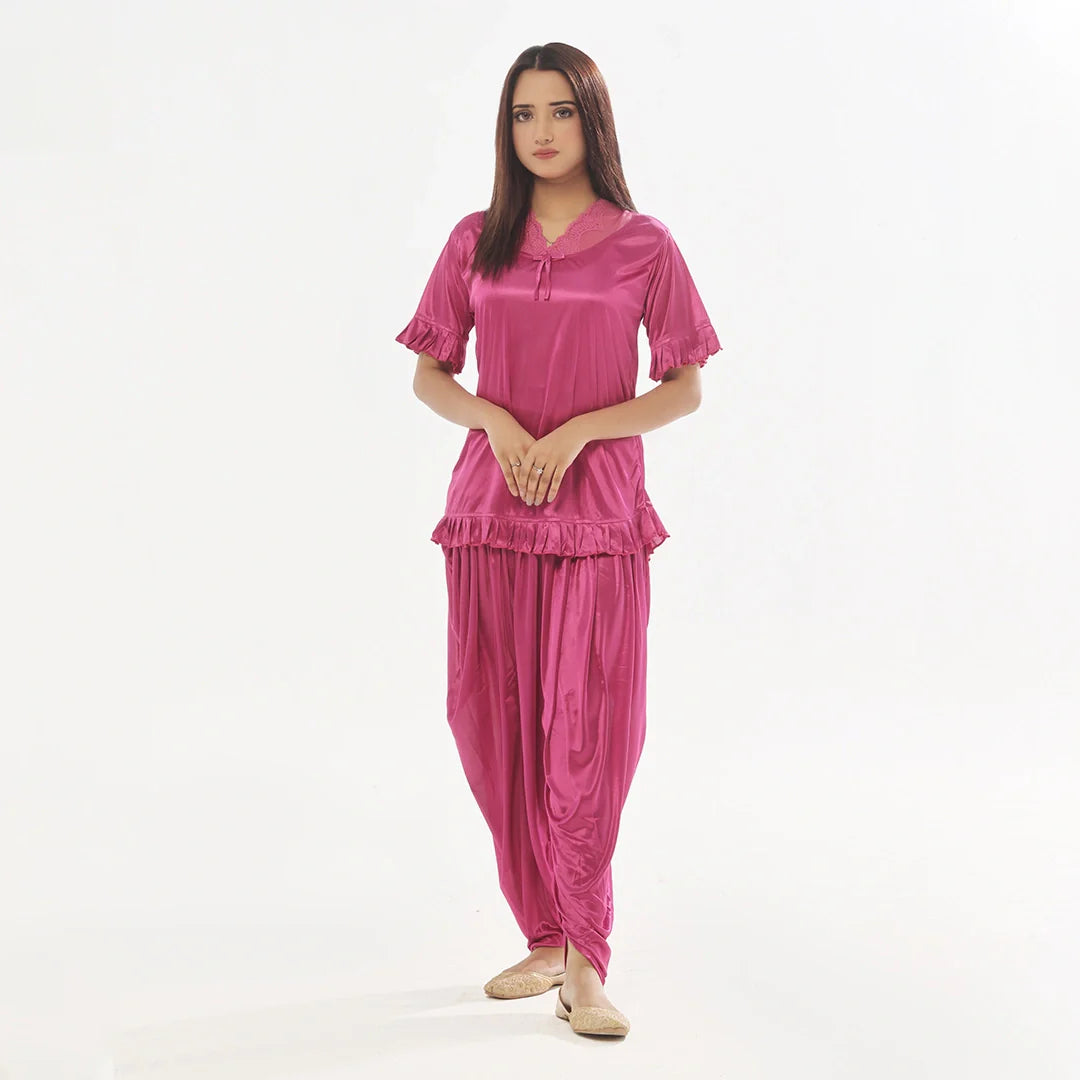 Buy Sajiero Patiala Silk Pajama Suit in Pakistan