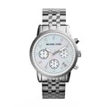 Buy Michael Kors Chronograph Mother Of Pearl Dial Silver Strap Ladies Watch - Mk5020 in Pakistan