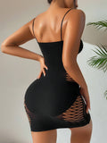 Buy SHEIN 1PC Women Sexy Lingerie Cover Up Without Bikini Sexy Fishnet Hollow Out Bodycon Dress For Music Festival Valentine's Day See Through Beachwear Summer Women's Swimwear Swimsuit in Pakistan