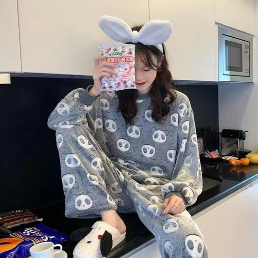 Buy Sajiero Fleece Pajama Suit - Pandy Cosy in Pakistan