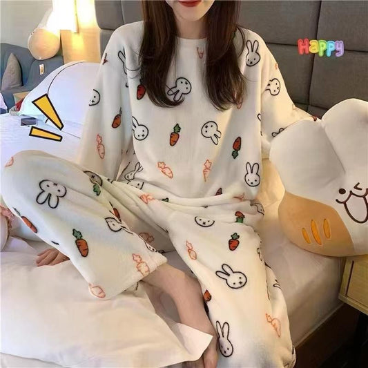 Buy Sajiero Fleece Pajama Suit - Bunny Snug in Pakistan