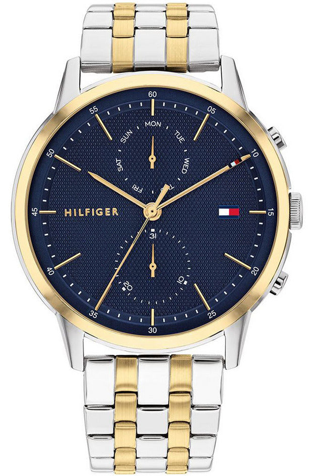 Buy Tommy Hilfiger Mens Quartz Stainless Steel Blue Dial 44mm Watch - 1710432 in Pakistan