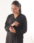 Buy Sajiero Linen Pajama Suit - Dot Drape in Pakistan