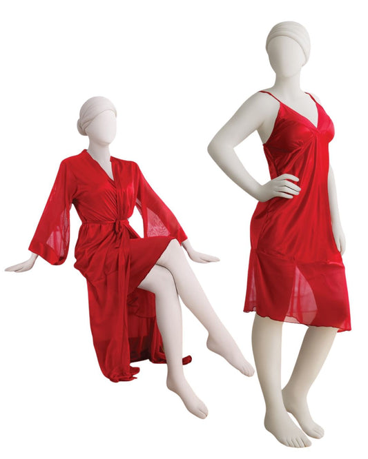 Buy Sajiero Gown Set - Rinny Silk - Red in Pakistan