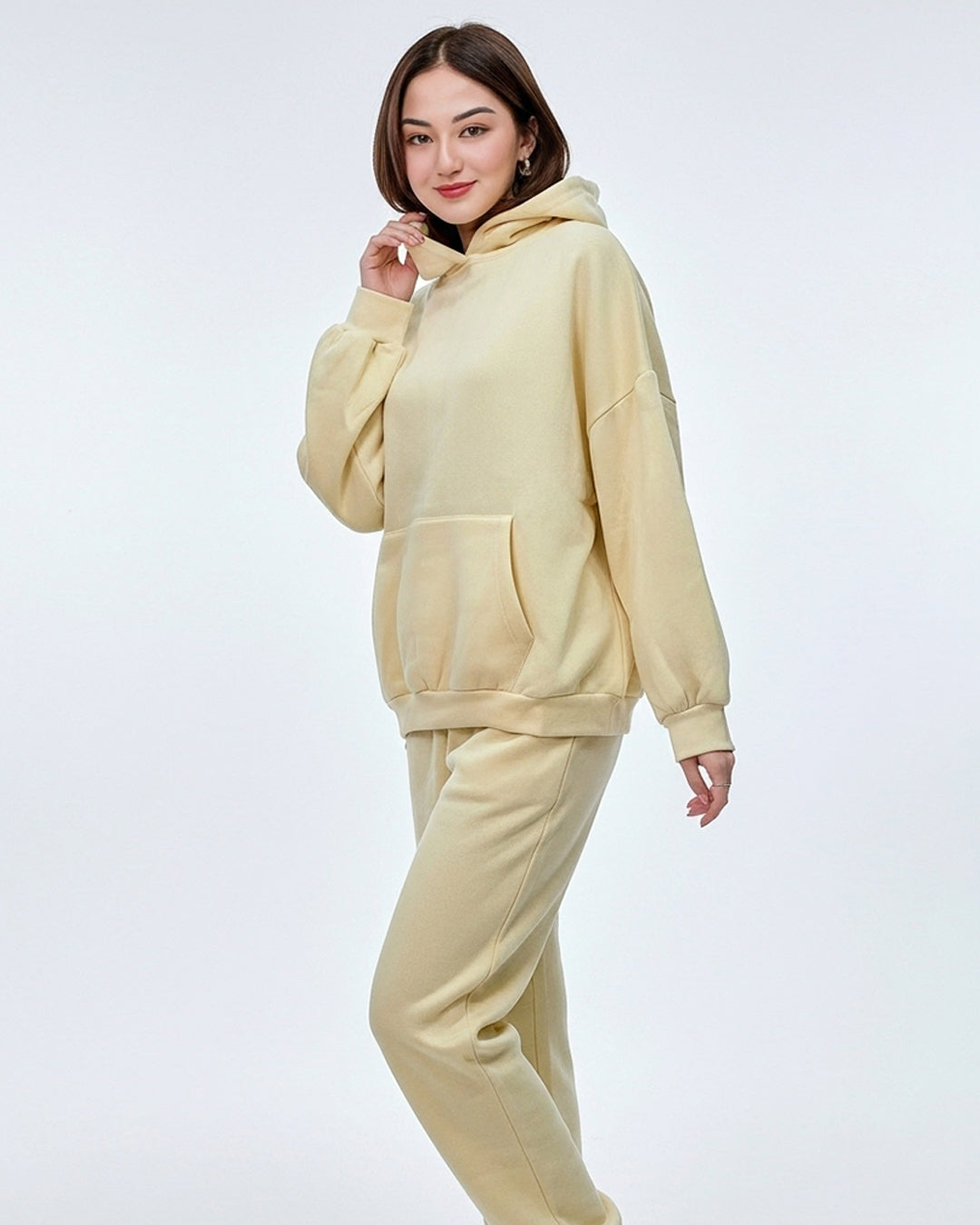 Buy Sajiero Fleece Tracksuit – Comfy Day - Lemon in Pakistan