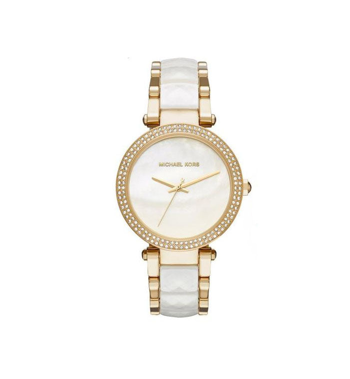 Buy Michael Kors Parker White Dial Two Tone Steel Strap Watch for Women - MK6400 in Pakistan