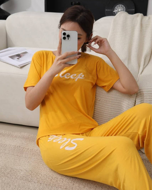 Buy Sajiero Cotton PJ Set - Sunny Ease in Pakistan