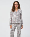 Buy Sajiero Silk Pajama Suit - Ivory Heart in Pakistan
