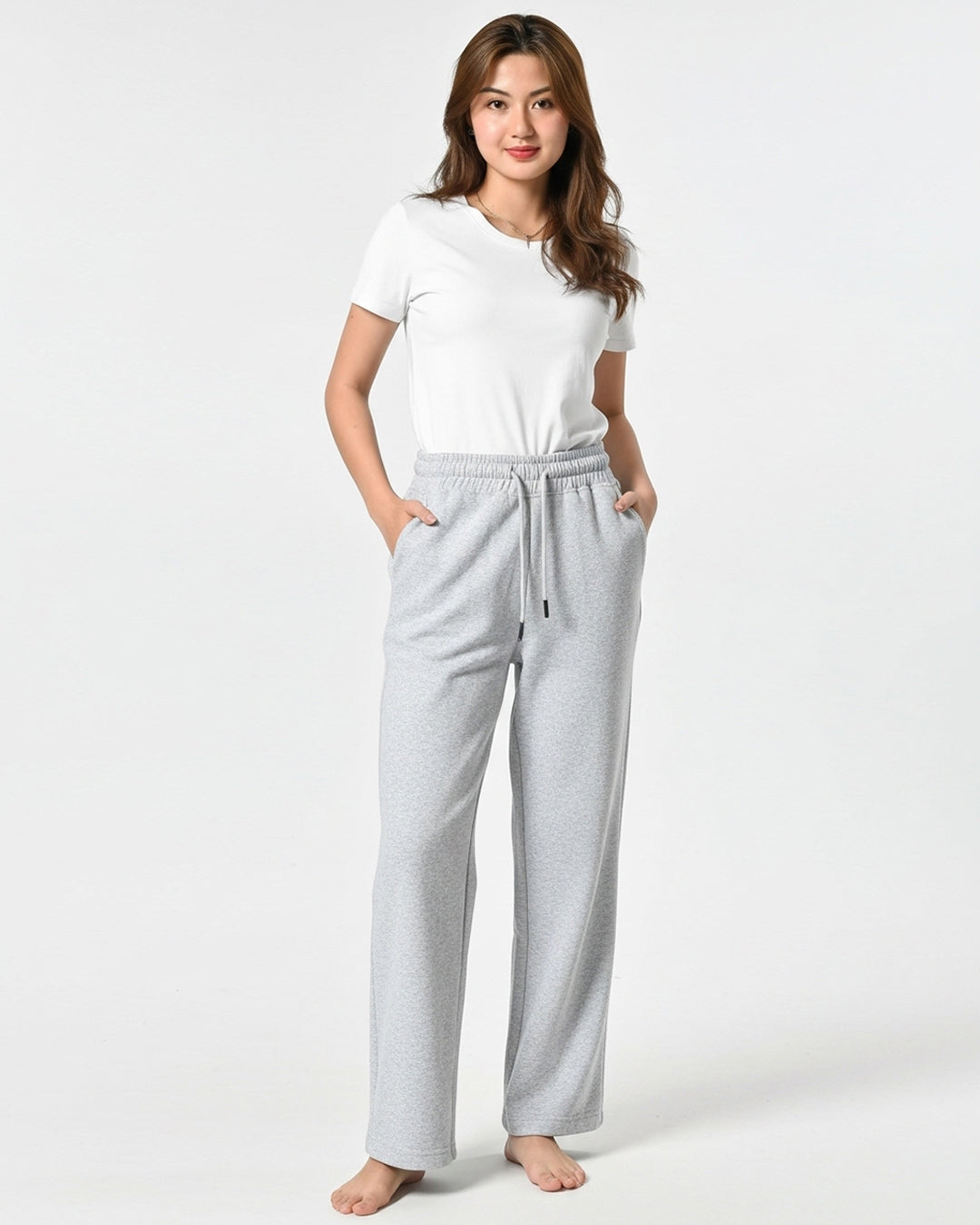 Buy Sajiero Fleece Trouser – Everyday Fit - Grey in Pakistan