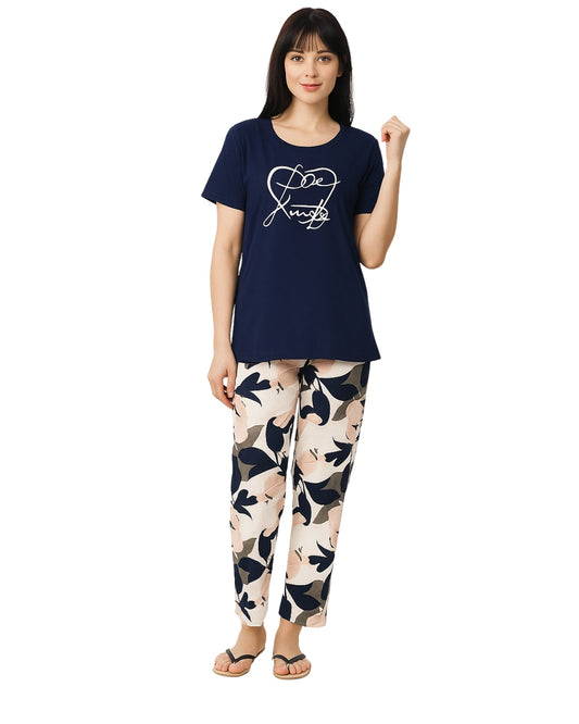 Buy Sajiero Cotton PJ Set - Blue Charm in Pakistan