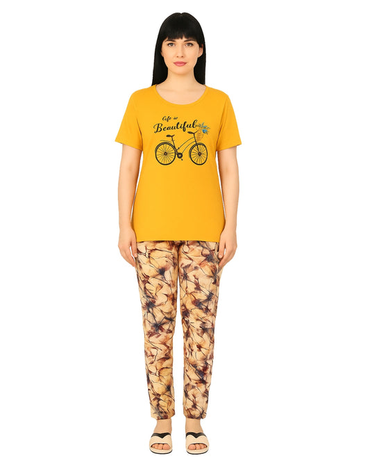 Buy Sajiero Cotton PJ Set - Sunny Ride in Pakistan