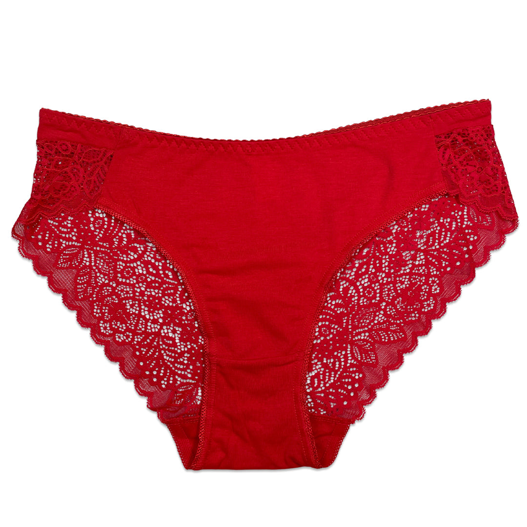 Buy Pack of 3 Briefs Panties - Lace Charm in Pakistan