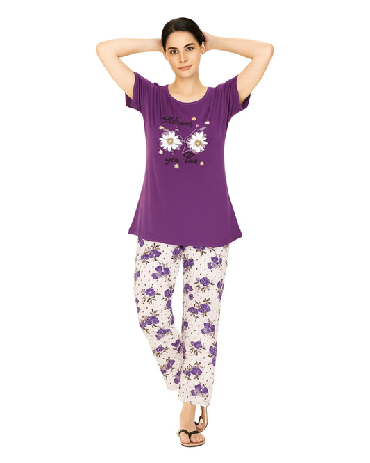 Buy Sajiero Cotton PJ Set - Daisy Whim in Pakistan