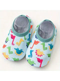 Buy 1pair Baby Girls' & Boys' Cartoon Pattern Anti-Slip Soft Sole Indoor Slipper Socks in Pakistan