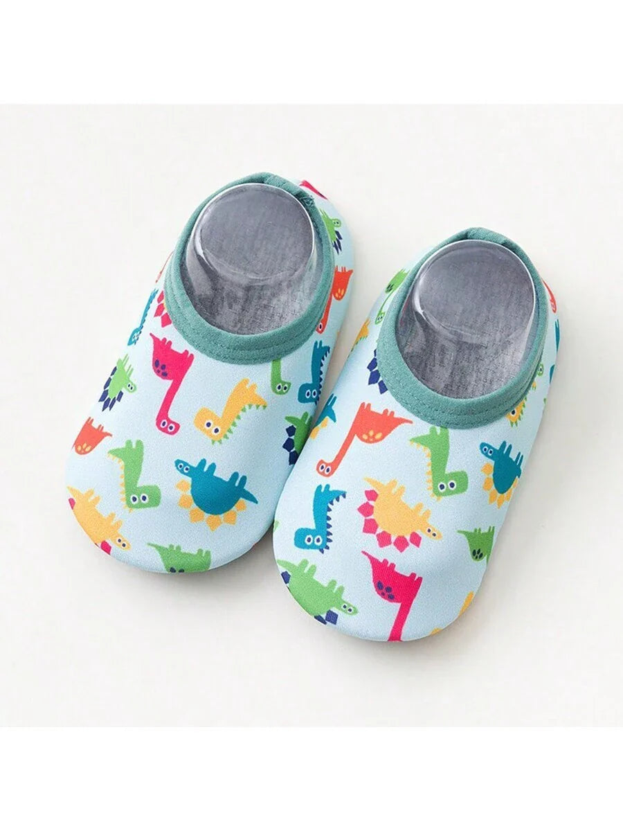 Buy 1pair Baby Girls' & Boys' Cartoon Pattern Anti-Slip Soft Sole Indoor Slipper Socks in Pakistan
