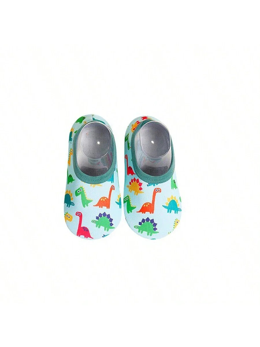 Buy 1pair Baby Girls' & Boys' Cartoon Pattern Anti-Slip Soft Sole Indoor Slipper Socks in Pakistan
