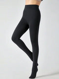 Buy SHEIN 1pc 280g Thickened Fleece Winter Warm Leggings, Perfect Match For Dresses, Sweaters, Etc. in Pakistan