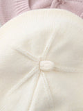Buy SHEIN 1pc Baby 0-3 Years Old Baby Children's Beret, Cute Boys And Girls Knitted Hat, Floral Fashion Solid Color Spring And Winter Winter Winter Warm Children's Hat in Pakistan