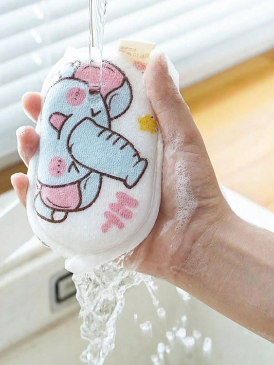 Buy SHEIN 1pc Baby Bath Sponge Ball, Cartoon Bath Towel For Newborn, Random Color in Pakistan