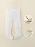 Buy SHEIN 1pc Baby Girls' White Butterfly Jacquard Fishnet Stocking, Suitable For Summer Daily Wear in Pakistan