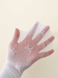 Buy SHEIN 1pc Baby Girls' White Butterfly Jacquard Fishnet Stocking, Suitable For Summer Daily Wear in Pakistan