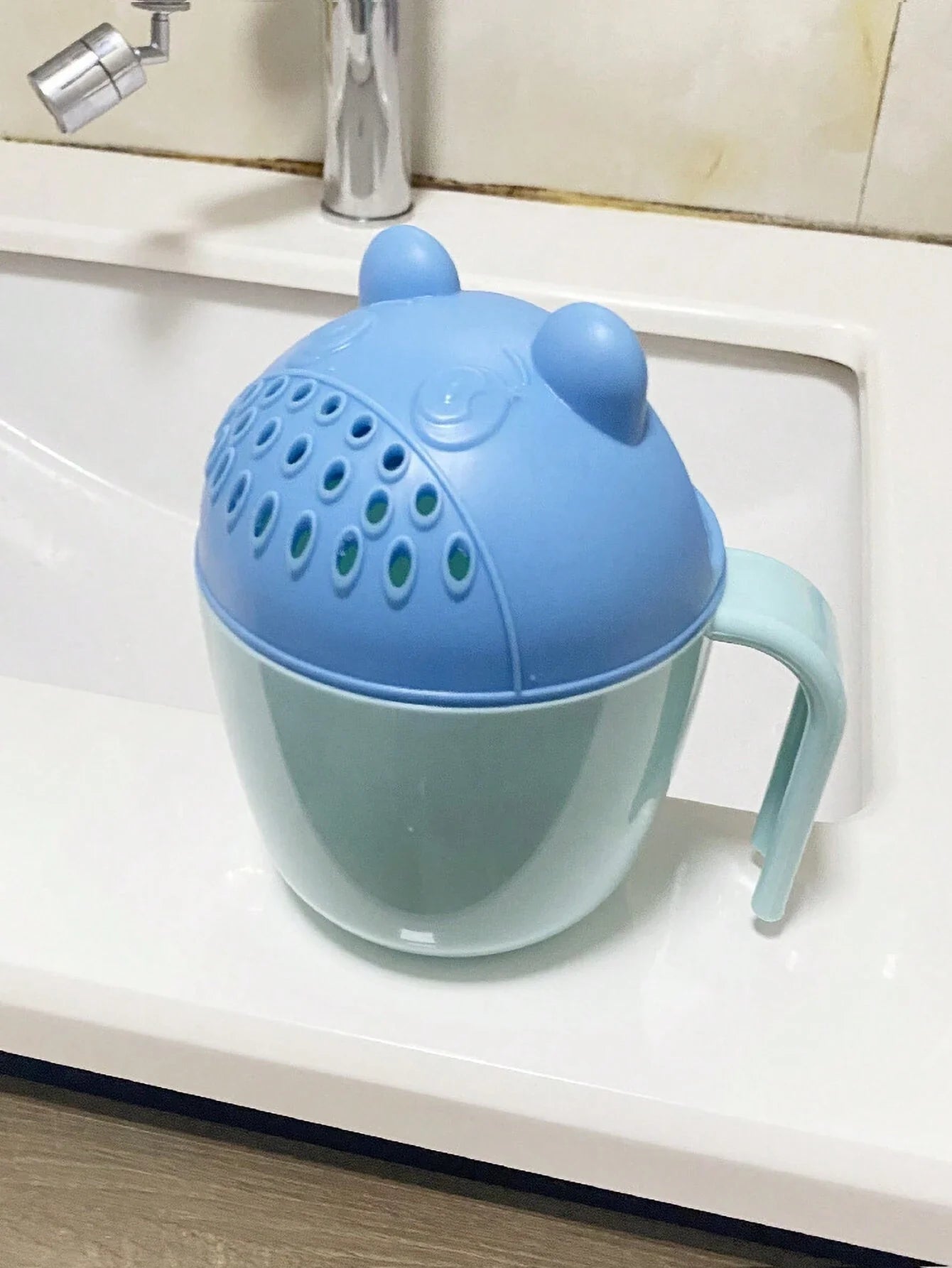 Buy SHEIN 1pc Bear Shaped Baby Shampoo Cup Shower Rinser Bathing Gargle Cup in Pakistan